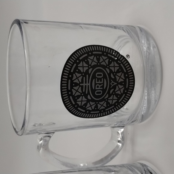 Oreo milk mugs glass set of 2 - Picture 3 of 5